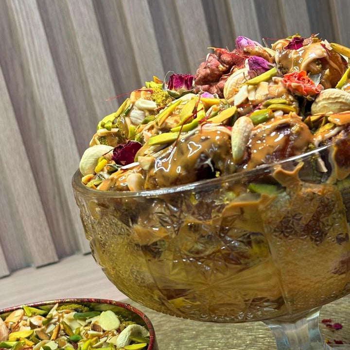 تمرية الزعفران صحون زجاج