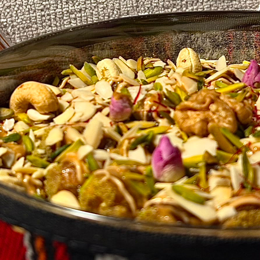 تمرية الزعفران صحن تراثي